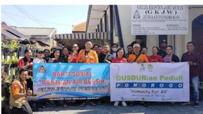 Peduli Sesama, GKJW Jemaat Ponorogo Bantu Warga Terdampak Kekeringan